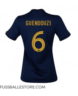 Günstige Frankreich Matteo Guendouzi #6 Heimtrikot Damen WM 2022 Kurzarm